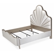 Bowery Hill Eastern King Scalloped Bed - Porcelain/Chardonnay