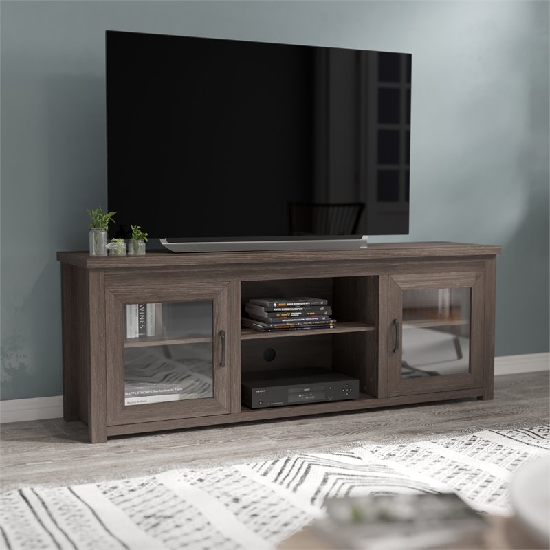 Bowery Hill Engineered Wood TV Stand for up to 80
