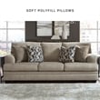 Bowery Hill Contemporary Corner-blocked Frame Polyester Taupe Queen Sofa Sleeper