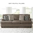 Bowery Hill Contemporary Corner-blocked Frame Polyester Taupe Queen Sofa Sleeper
