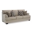 Bowery Hill Contemporary Corner-blocked Frame Polyester Taupe Queen Sofa Sleeper