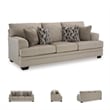 Bowery Hill Contemporary Corner-blocked Frame Polyester Taupe Queen Sofa Sleeper