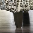 Bowery Hill Transitional Fabric Floral Accent Chair in Blue Gray