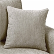 Bowery Hill Contemporary Chenille Upholstered Sofa in Light Brown