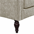 Bowery Hill Contemporary Chenille Upholstered Sofa in Light Brown
