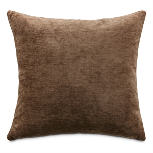 Bowery Hill 20x20&quot Square Chenille Accent Pillow Chocolate Set of 2