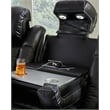 Bowery Hill Contemporary Faux Leather Black Power Reclining Sofa