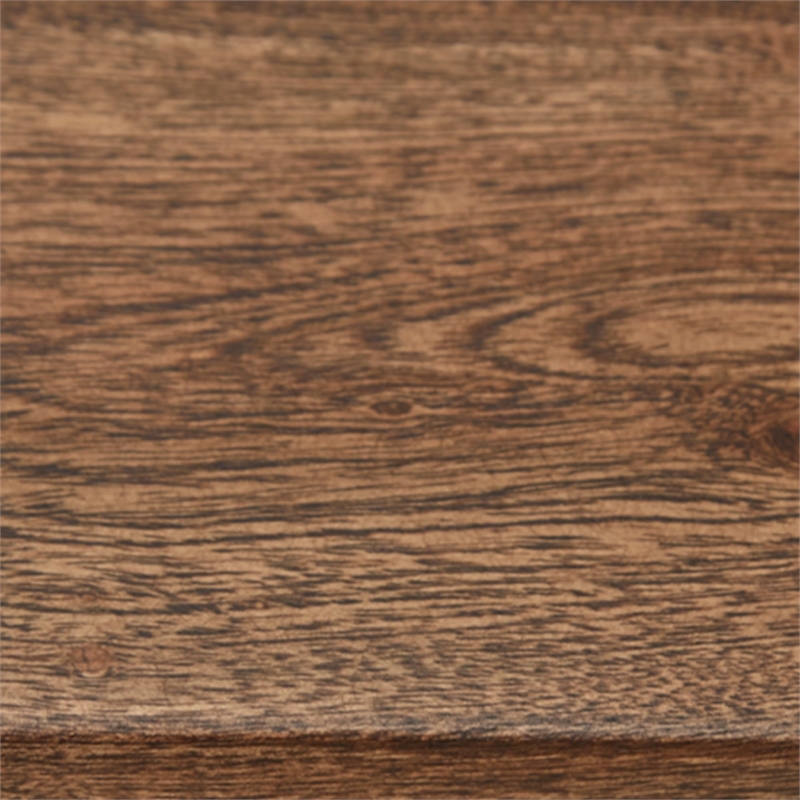 Bowery Hill Modern / Contemporary Wood Black & Brown Accent Cabinet