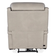 Bowery Hill Zero Gravity Power Recliner with Power Headrest in Gray Leather