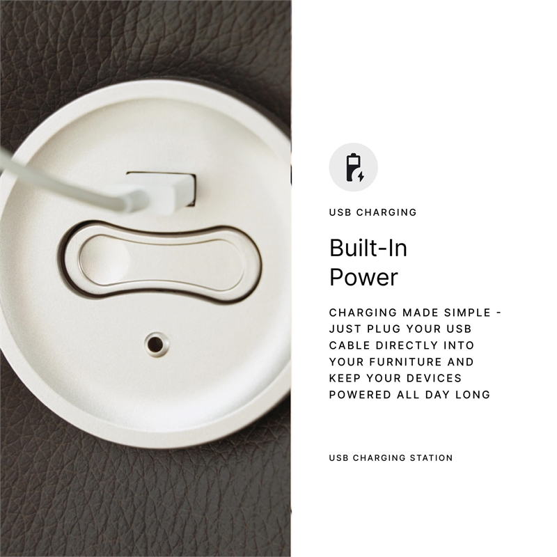 Bowery Hill Contemporary Leather Brown Power Reclining Loveseat