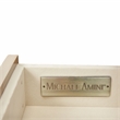 Bowery Hill Transitional Wood & Marble Sideboard in Blush Finish
