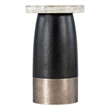 Bowery Hill Modern / Contemporary Metal and Veneer Table in Black Finish