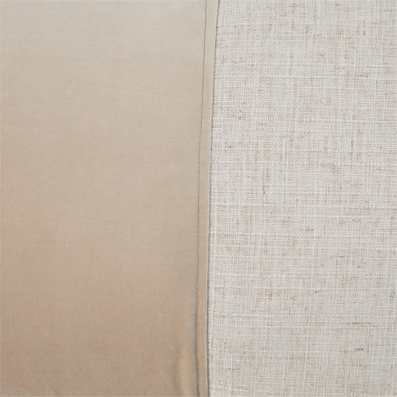 Bowery Hill Contemporary Fabric 3-Piece King Comforter Set - Cream