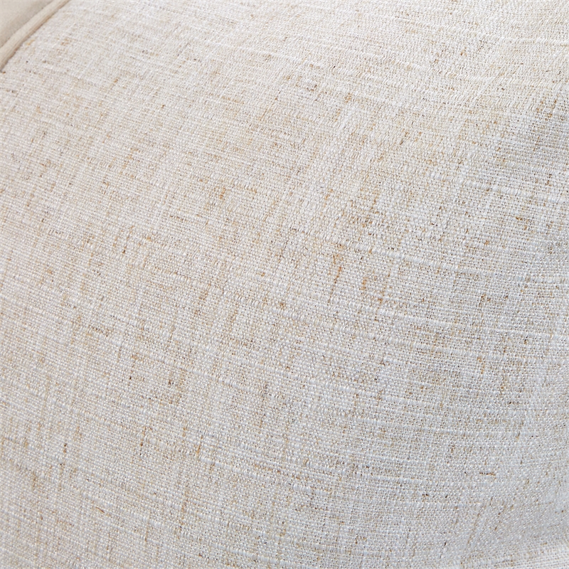 Bowery Hill Contemporary Fabric 3-Piece King Comforter Set - Cream