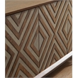 Bowery Hill Contemporary Brown & Grayish Gold Accent Cabinet