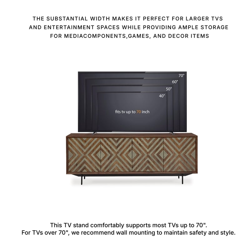 Bowery Hill Contemporary Brown & Grayish Gold Accent Cabinet