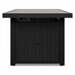 Bowery Hill Coastal Aluminum Black & Gray Outdoor Fire Pit Table