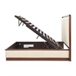 Bowery Hill Transitional King Lift Up Storage Bed - Beige/Umber