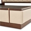 Bowery Hill Transitional King Lift Up Storage Bed - Beige/Umber