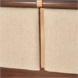 Bowery Hill Transitional King Lift Up Storage Bed - Beige/Umber