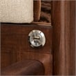 Bowery Hill Transitional King Lift Up Storage Bed - Beige/Umber