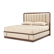 Bowery Hill Transitional King Lift Up Storage Bed - Beige/Umber