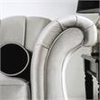 Bowery Hill Transitional Chenille Upholstered Loveseat in Pewter