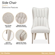 Bowery Hill Contemporary Dining Side Chair - Set of 2 - Dove Gray