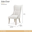 Bowery Hill Contemporary Dining Side Chair - Set of 2 - Dove Gray