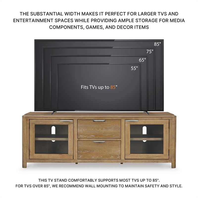 Bowery Hill Contemporary Light Brown 80