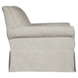 Bowery Hill Microfiber Beige Glider Chair Swivel 36