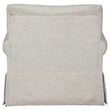 Bowery Hill Microfiber Beige Glider Chair Swivel 36