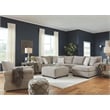 Bowery Hill Microfiber Beige Glider Chair Swivel 36