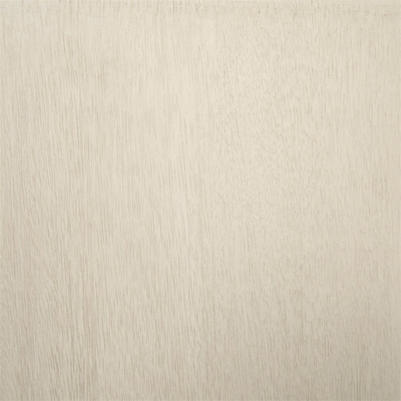 Bowery Hill Contemporary 3-Shelf Engineered Wood Bookcase in Antique White