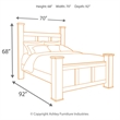 Bowery Hill Wood Transitional Vintage Queen Bed in Espresso Finish