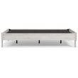 Bowery Hill Contemporary Engineered Wood Full Platform Bed in Whitewash