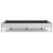 Bowery Hill Contemporary Engineered Wood Queen Platform Bed in Whitewash