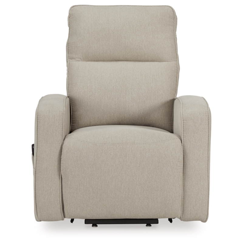Bowery Hill Polyester Contemporary Smoke Power Lift Recliner