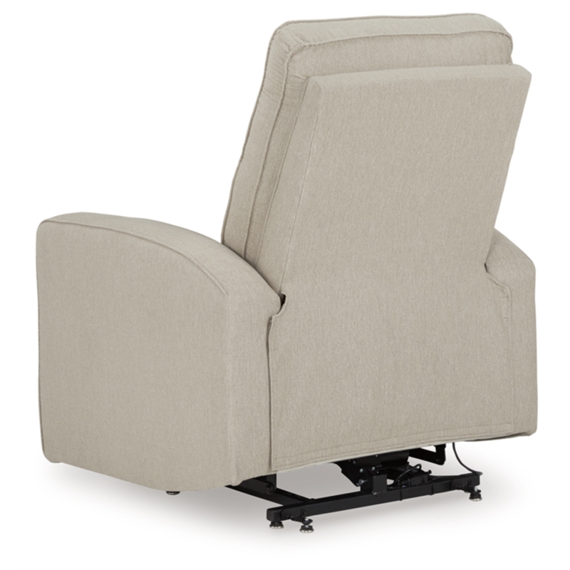 Bowery Hill Polyester Contemporary Smoke Power Lift Recliner
