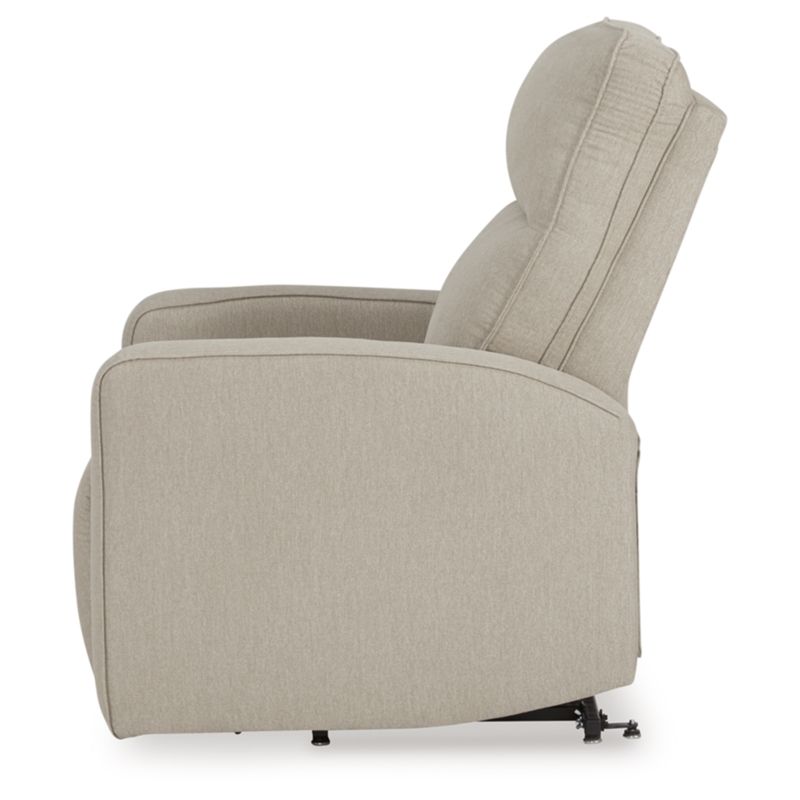 Bowery Hill Polyester Contemporary Smoke Power Lift Recliner