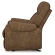 Bowery Hill Faux Leather Contemporary Pull-tab Reclining Motion Brown Recliner
