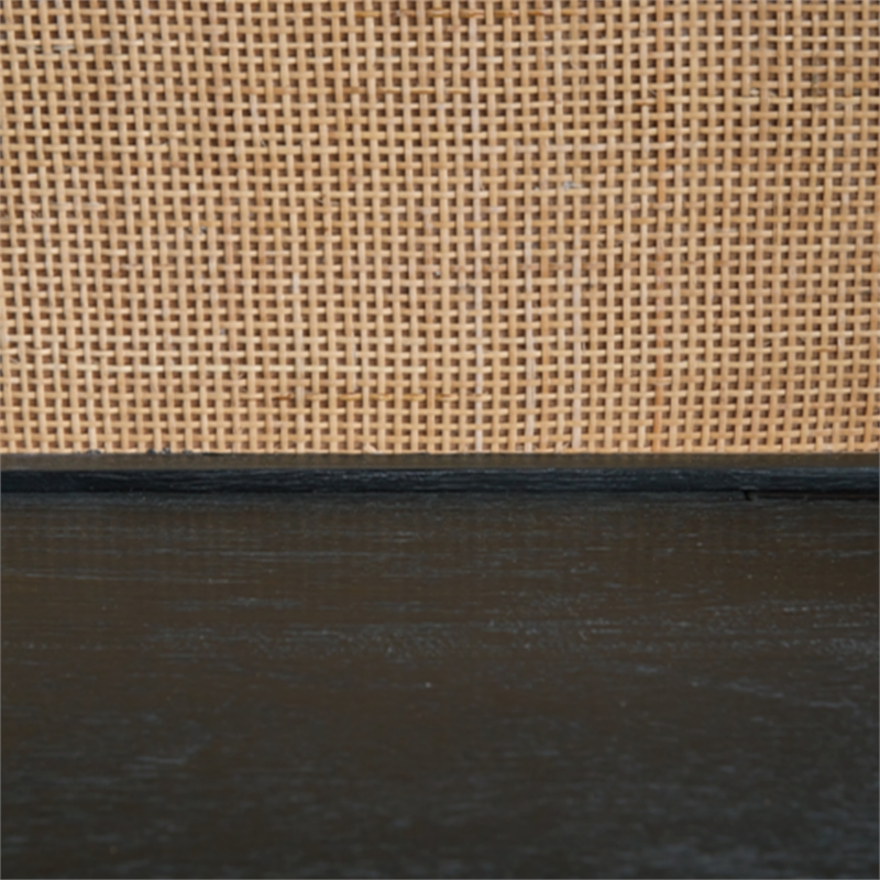 Bowery Hill Wood Contemporary Black & Natural Finish Bookcase