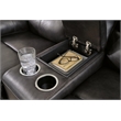 Bowery Hill Contemporary Mountainous Black Power Reclining Loveseat