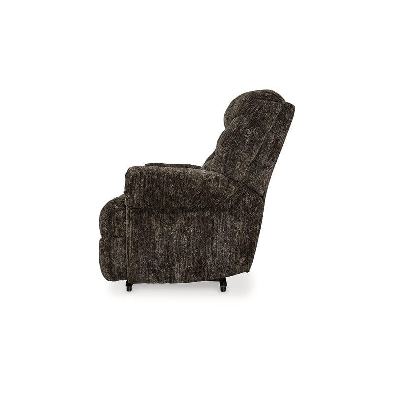 Bowery Hill Polyester Traditional One-pull Reclining Motion Chocolate Recliner