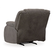 Bowery Hill Faux Leather Pull-tab Reclining Motion Gunmetal Recliner