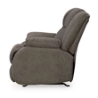 Bowery Hill Faux Leather Pull-tab Reclining Motion Gunmetal Recliner