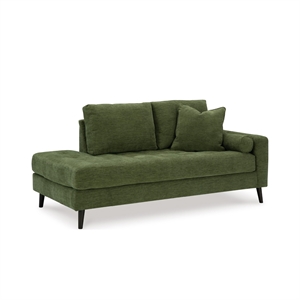 Bowery Hill Corner-blocked frame Green Right-Arm Facing Corner Chaise