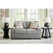 Bowery Hill Contemporary Corner-blocked frame Graphite Loveseat
