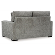 Bowery Hill Contemporary Corner-blocked frame Graphite Loveseat