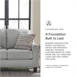 Bowery Hill Corner-blocked frame Loveseat with Decorative Accent Pillows